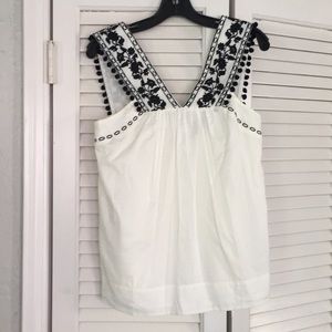 J.Crew embroidered top
